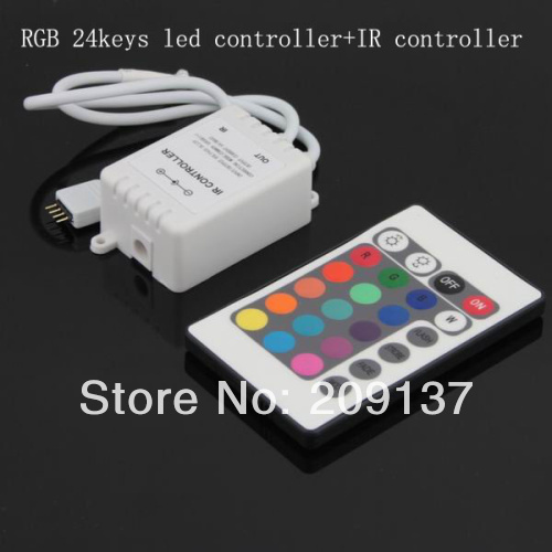 10pcs 12v 24 keys ir led remote controller for smd 3528 5050 rgb led smd strip lights